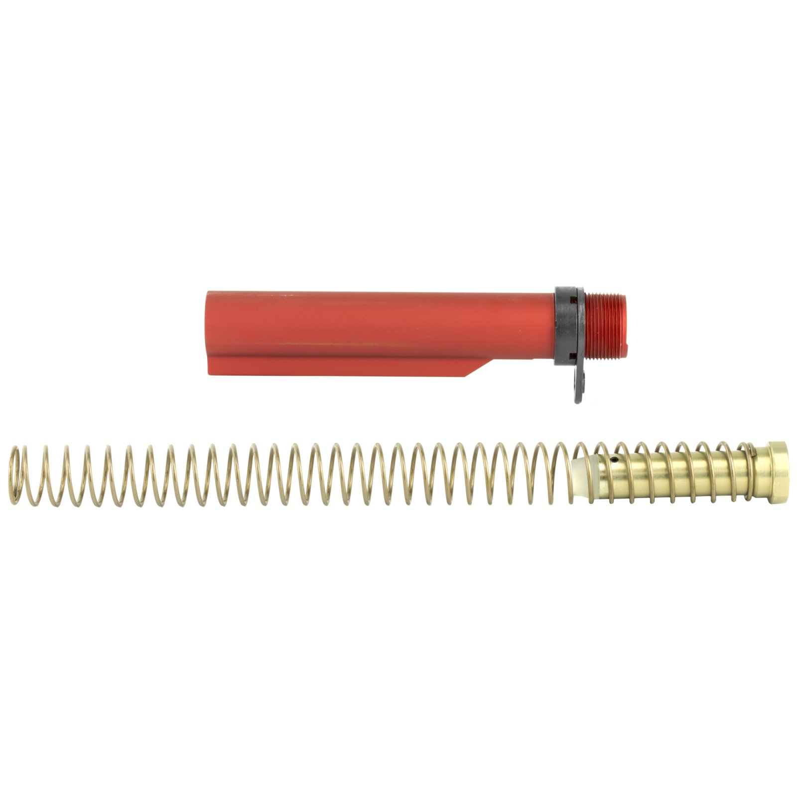 LBE Unlimited AR-15 Red 6-Position Mil-Spec Buffer Tube Assembly Kit - LBE Unlimited