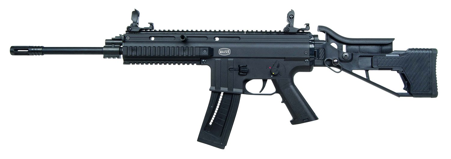 Blue Line Global Mauser 15 .22 LR 16.3 in Black 22 Rounds Semi Automatic - BLS Supply - .22LR