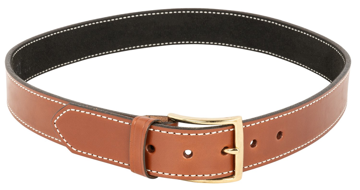 DeSantis B12TL34Z0 Tan Leather Belt 34" 1.5" Wide Gold Buckle - DeSantis