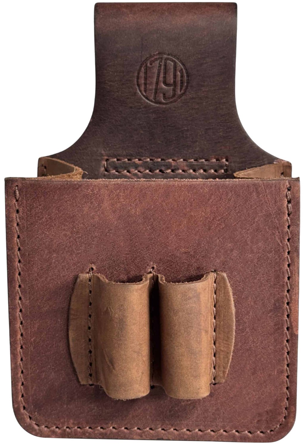 1791 HUNT HNTSP12GBRWA Leather Shotshell Pouch 12GA Brown - 1791 Gunleather