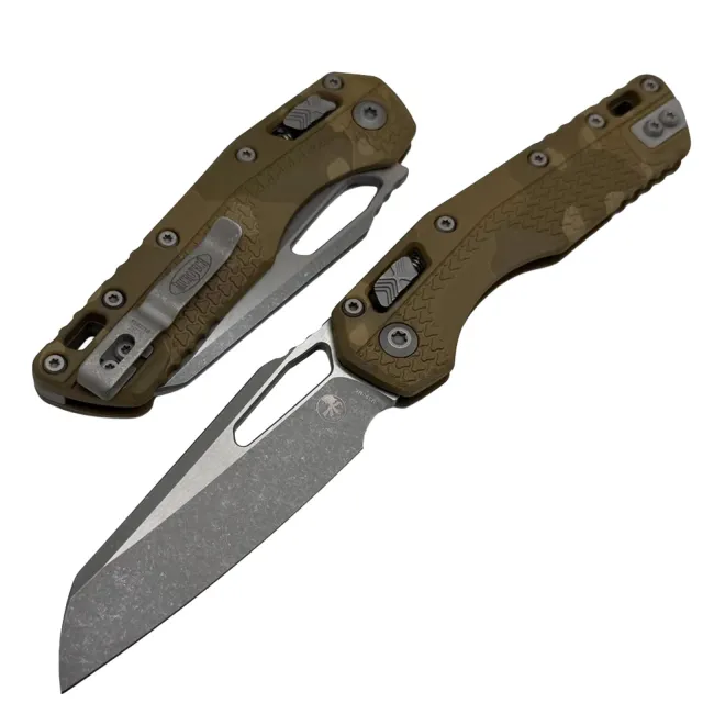 Microtech MSI 3.88 In Single Edge Apocalyptic Dark Earth Alum Handle - MICROTECH