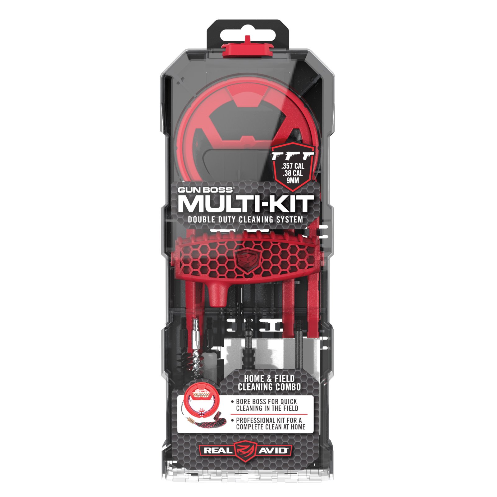 Buy Real Avid AVGBMK Gun Boss 9mm/.357/.38 Caliber Cleaning Kit online