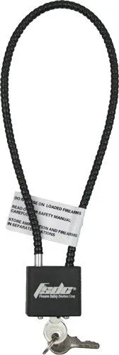 FSDC FSDC-CL1020RKD Cable Lock 15" Coated 1-Pack CA DOJ Approved - FSDC