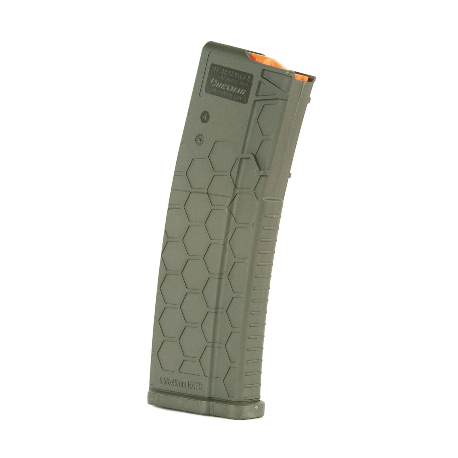 Buy Hexmag MAGAZINE AR-15 5.56X45 30RD OD GREEN POLYMER SERIES 2 online