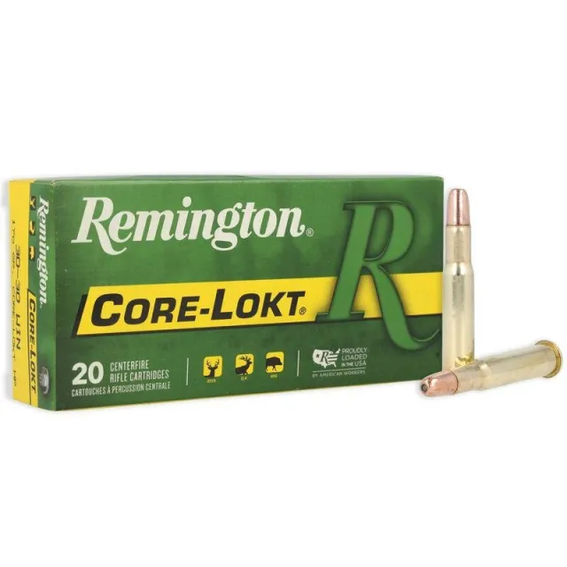Remington Ammunition 21395 Core-Lokt Hunting 30-30 Win 170 gr Hollow Point (HPCL) 20 Per Box - Remington Arms Company, LLC - 30-30 Win