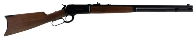 Winchester Model 1886 Short Rifle 45-90 Win Caliber 8+1 Capacity 24" Barrel Brushed Polish Blued Metal Finish Satin Walnut Fixed Straight Grip Stock Right Hand Full Size - Winchester - 45-90