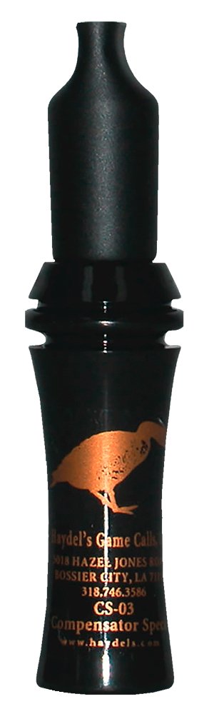 Haydel's CS03 Compensator Goose Call Black Acrylic Specklebelly Yodel - HAY