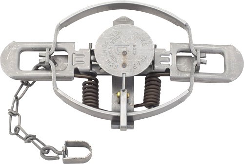 Duke Traps 0500 #3 Coil Spring Trap, Steel, 6" Jaw, Case of 12 - Duke Manufacturing Co.