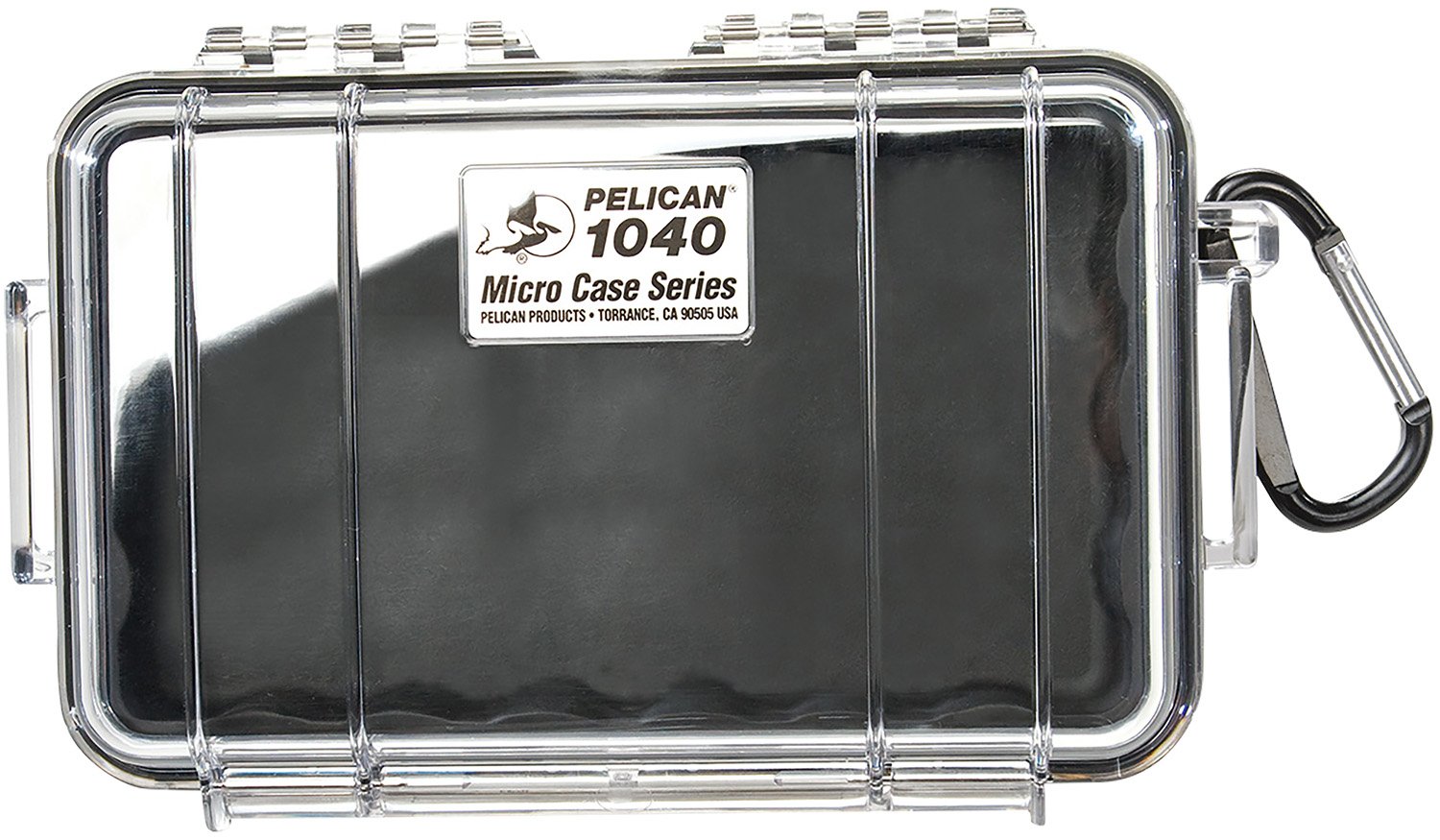 Pelican 1040 iPod Protect Case 6.5"X3.9"X1.7" Black/Clear - PELICAN