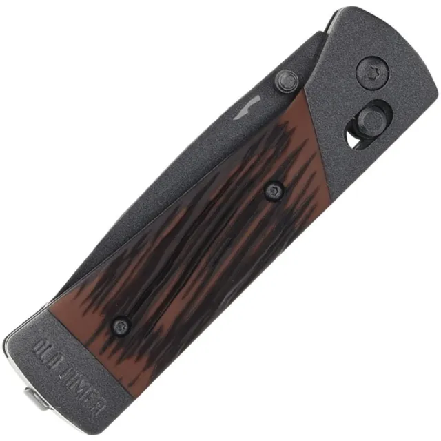 Buy Old Timer Frontier Pivot Lock Folding Knife 3-1/10 Drop Point Blade Wood online