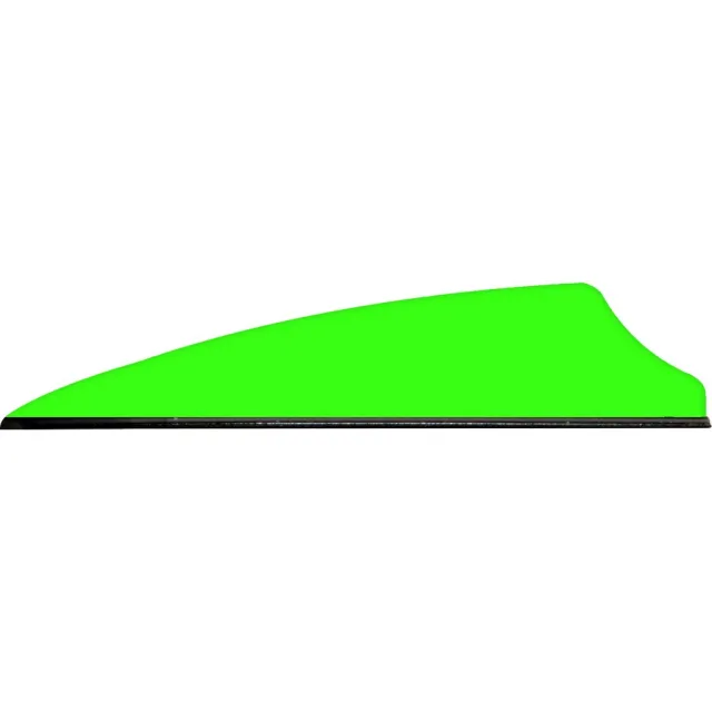 Q2i Q06043 Fusion X-II Vanes Neon Green 2.5" 100pk Lightweight Aero - Q2i
