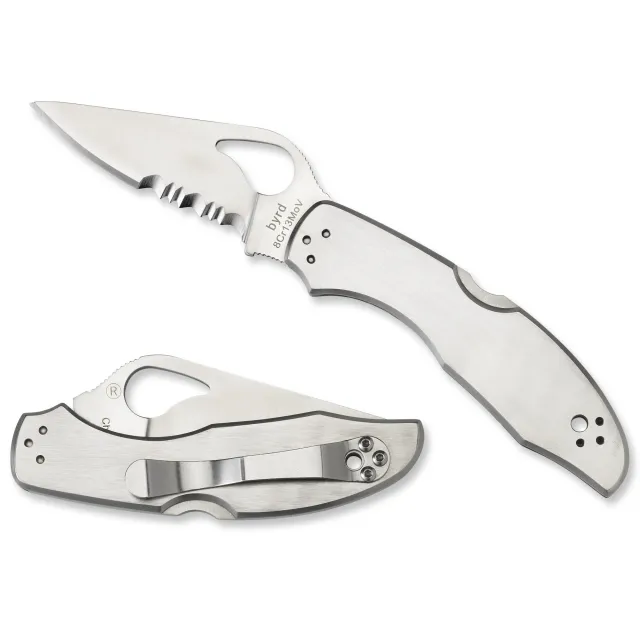 Buy Spyderco BY04PS2 Byrd Meadowlark 2 Folding Knife 2.94" Part Serrated Blade online