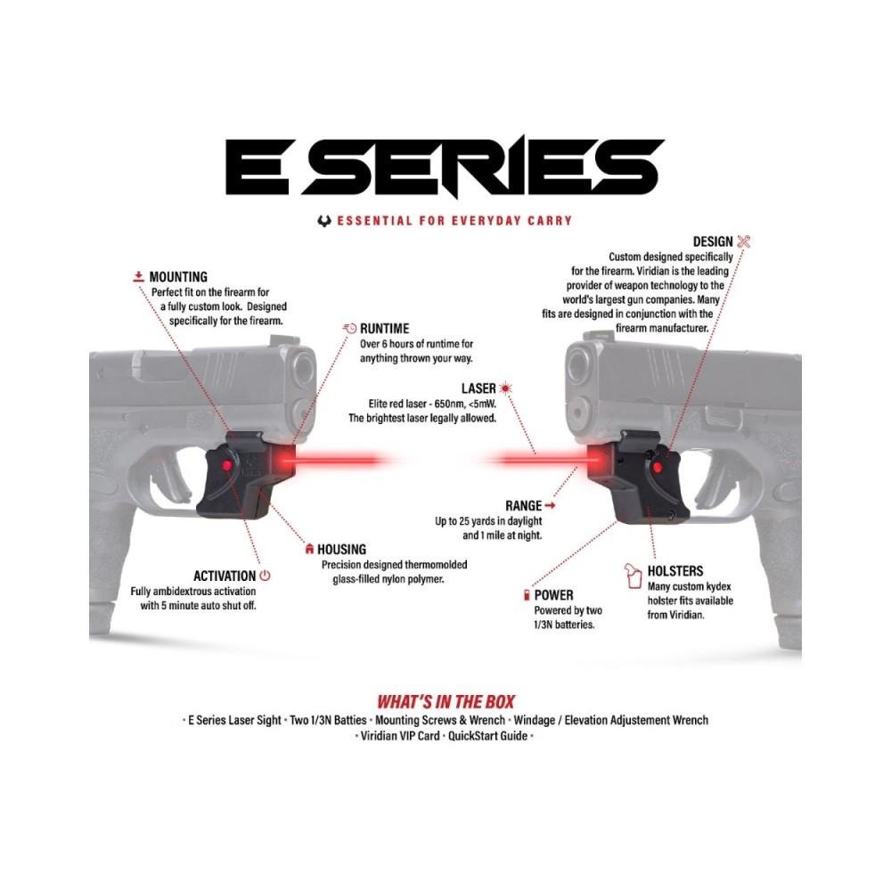 Viridian E Series Red Laser 940-0105 Black Taurus GX4/GX4XL w/ Holster