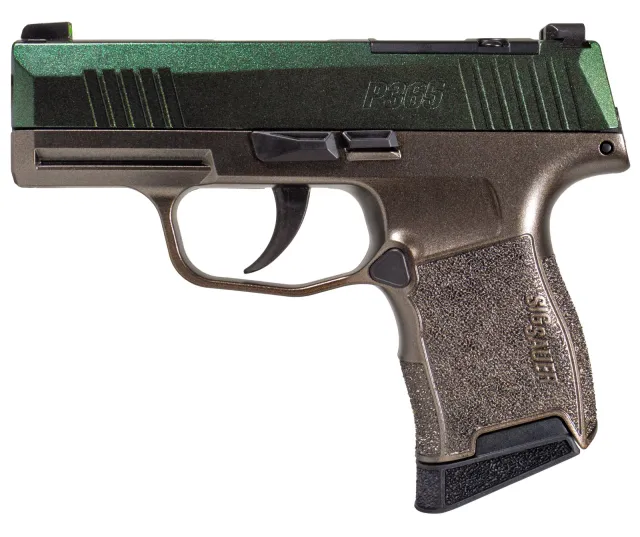 Sig Sauer P365 Cypress Raptor 9mm 3.1 In Green Slide FDE Frame