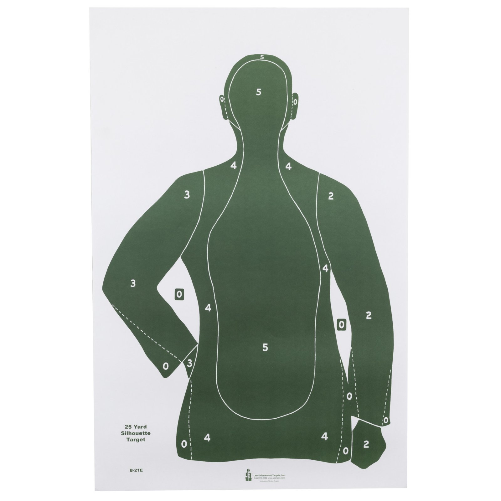 Buy Action Target B21EGREEN100 23"x35" Green Silhouette Targets 100 Pack online