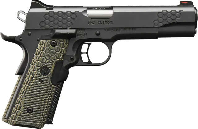 Kimber 3000358 KHX Custom .45ACP 5" Black Pistol Fiber Optic Sights 8rd