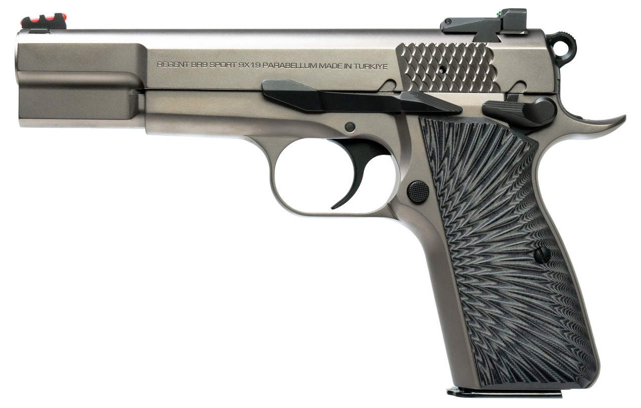 Buy Tisas 12500025 Regent BR9 Sport 9mm 4.67" Nickel Semi-Auto Pistol online