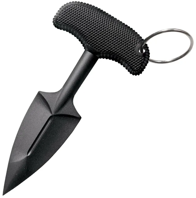 Cold Steel 92FPB FGX Push Blade II 2.25" Fixed Plain Black Griv-Ex Blade/Black Kray-Ex Handle - Cold Steel