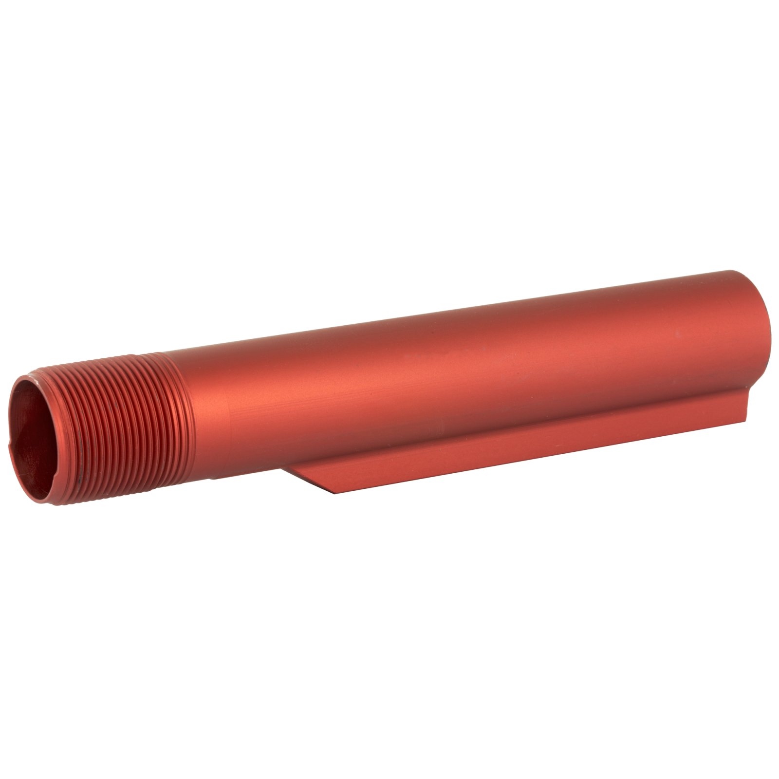 LBE Unlimited MBUF002RED 6-Position AR-15 Mil-Spec Buffer Tube Red - LBE Unlimited