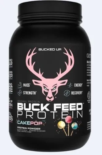 Bucked Up Buck Feed Protein Cake Pop 30 Serving Tub - Bucked Up