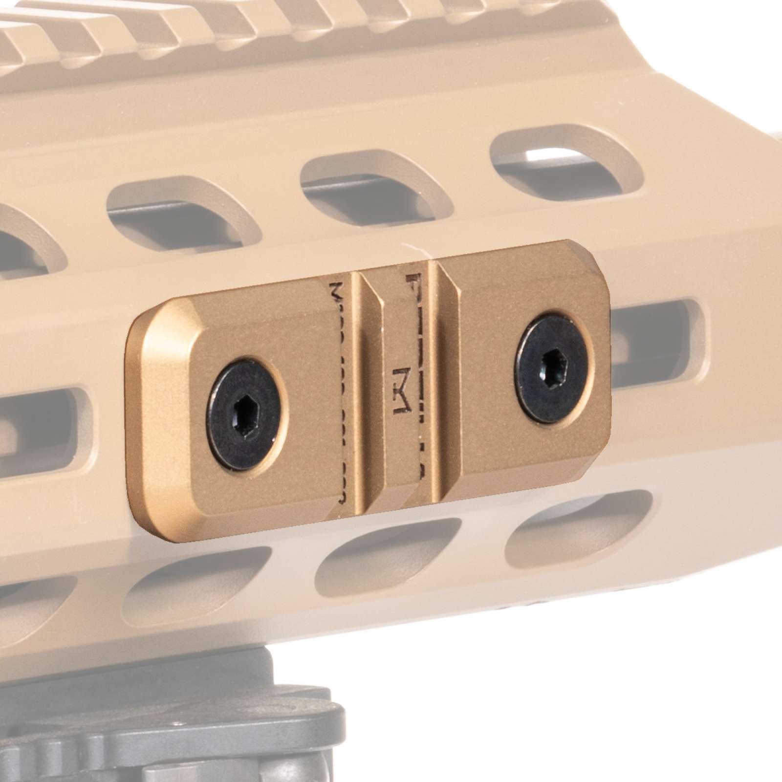 Reptilia 100280 Low Profile M-Lok Rail Mount FDE 7075-T6 Aluminum - Reptilia
