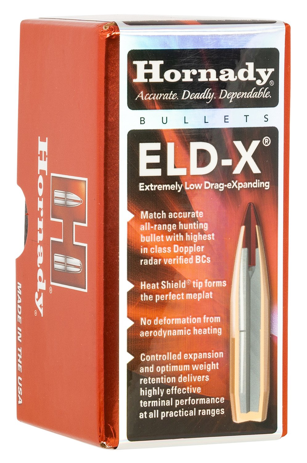 Hornady ELD-X 22 Cal .224 80 Grain Bullet 100 Count Polymer Tip - Hornady - .224