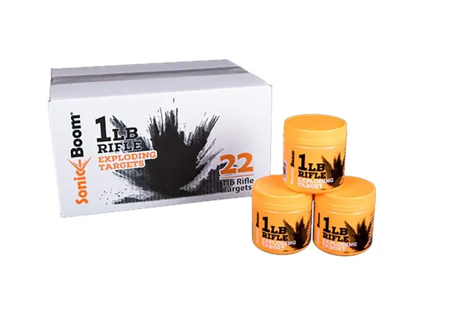 Sonic Boom SBT0120P 1 lb Exploding Rifle Target, 22 Pack - SONIC - 1 LB