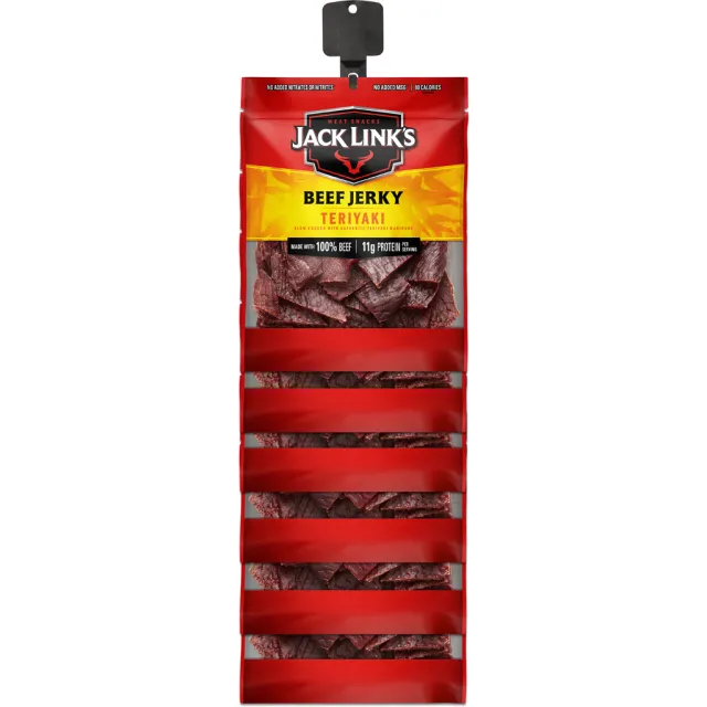 Jack Links 3.25oz Teriyaki Jerky Clip Strip 12ct 10000025294 - Jack Links