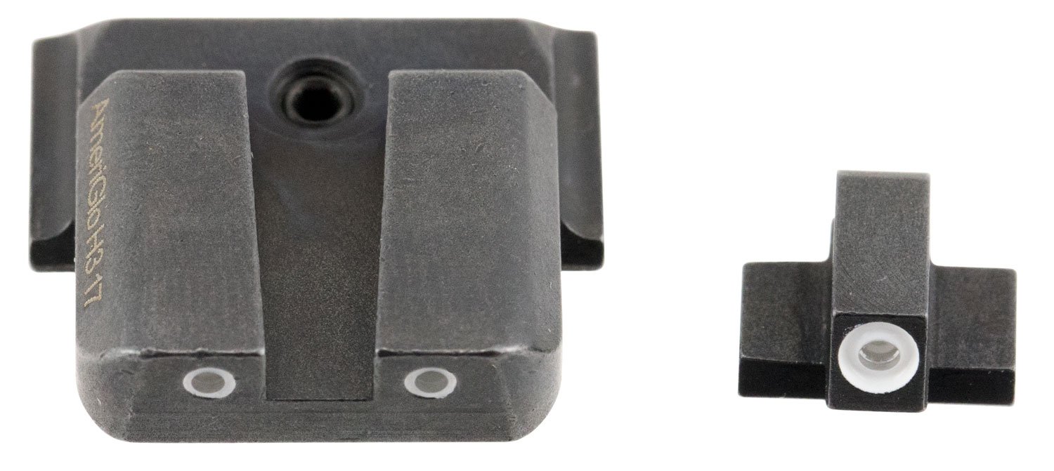 AmeriGlo SW801 Classic 3-Dot Green Tritium Night Sight Set - Steel, Smith & Wesson M&P Pistol - AMER