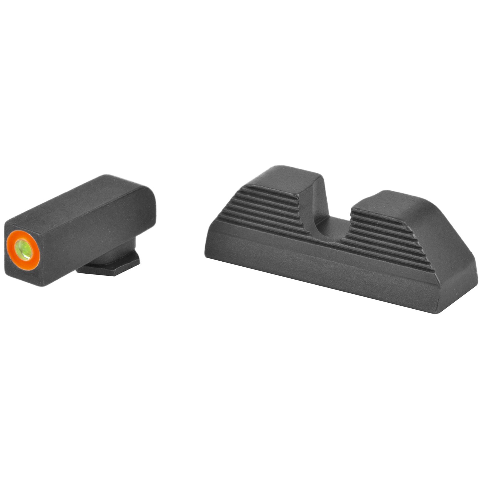 AmeriGlo GL353 Protector Sight Set Glock Green Tritium Orange Outline - AmeriGlo