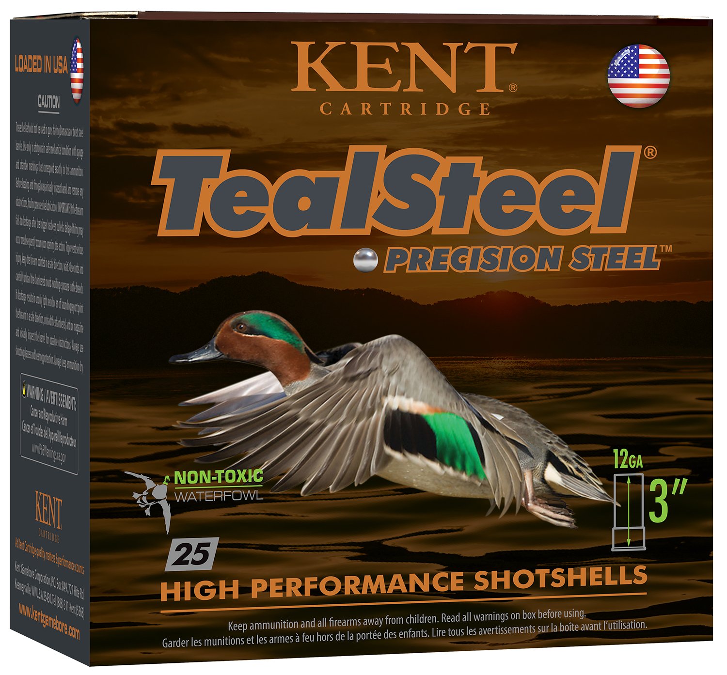 Buy Kent Cartridge TealSteel KTS123366 12 Gauge 3 in 1 1/4 oz 6 Shot 25 Rounds online