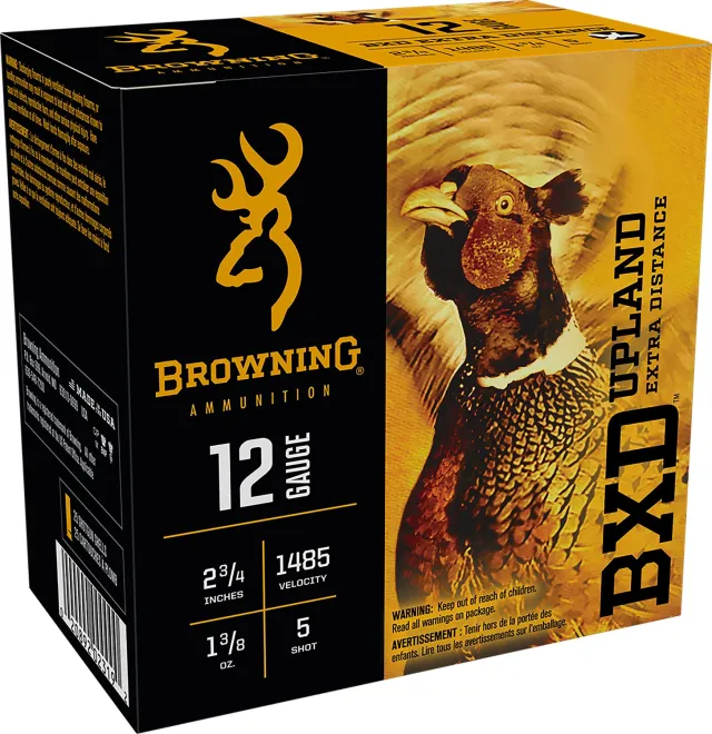 Browning BXD Upland 12 Gauge Ammo 25 Rds 2.75" #5 Lead 1.375oz B193511225 - Browning - 12 Gauge