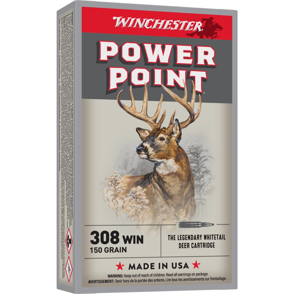 Winchester Ammo X3085 Power-Point 308 Win 150 gr (PP) 20 Per Box/ 10 Cs - Winchester - 308 Win