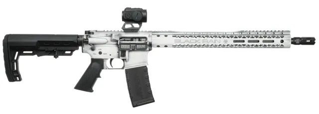 Buy Black Rain BRO24111501OPT 5.56 Rifle 16" Battleworn White w/ Red Dot online