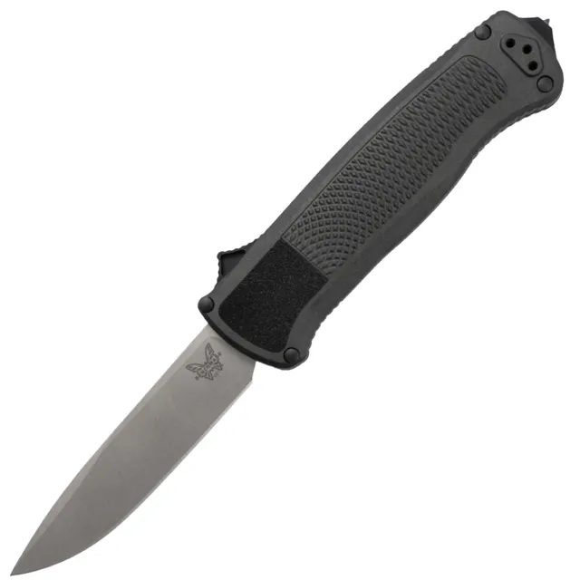 Benchmade Shootout Drop Point S30V Satin Blade All Black Handle