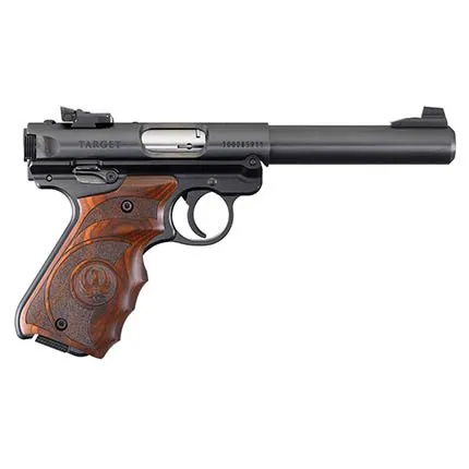 Ruger Mark IV Target 22 LR 5.50" Blued Bull Barrel Laminate Grips - Ruger - 22 LR