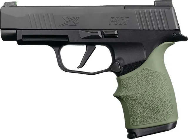 Hogue 18711 HandAll Beavertail Grip Sleeve OD Green for P365XL - Hogue