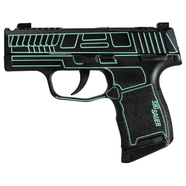 Buy Sig Sauer P365 Outlander Blue Laser Handgun 9mm Luger 10rd Magazines(2) 3.1 Spectrum Barrel X-RAY 3 Sights Manual Safety online