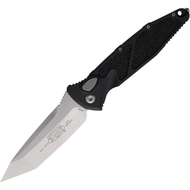 Microtech Socom Elite 161A-10 3.98 In T/E-Auto Stonewash Black - MICROTECH for sale at Iron and Lace