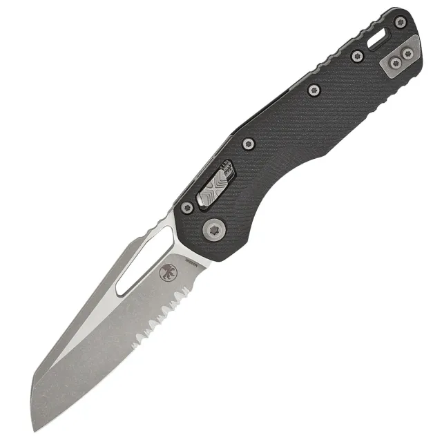 Microtech MSI 3.88 In Wharncliffe P/S Apoc Black G-10 Handle - MICROTECH for sale at Iron and Lace