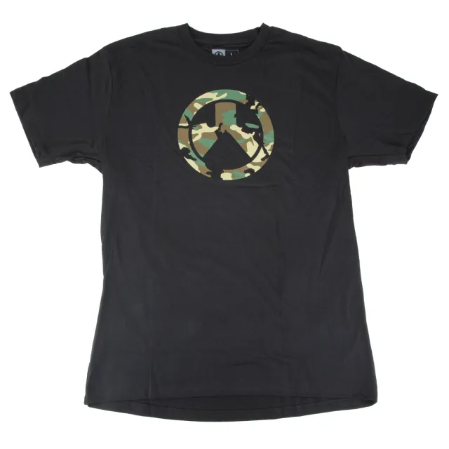 Magpul MAG1225-001-L Woodland Camo Black Cotton/Poly Short-Sleeve L - Magpul Industries