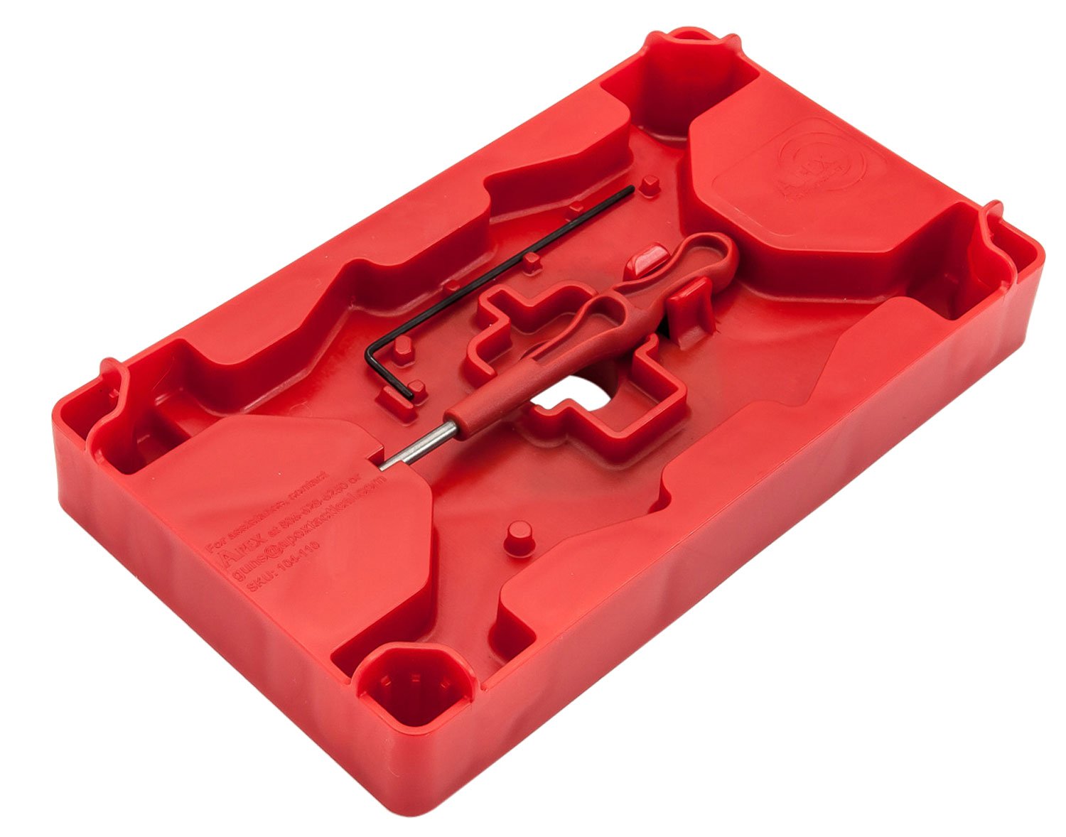 Apex Tactical Armorers Tray Polymer Red w/ Pin Punch Set - Apex Tactical Specialties