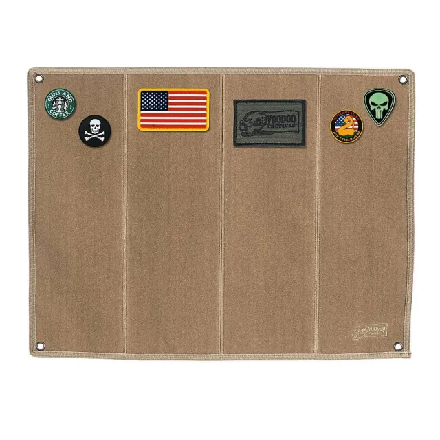 Voodoo Tactical Morale Patch Board Coyote Hook-Loop Organizer
