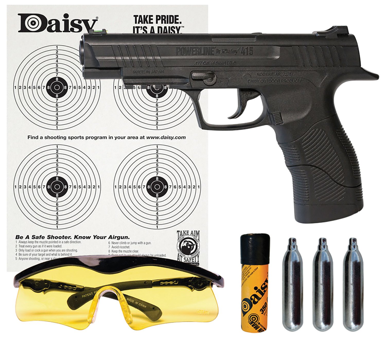 Daisy 985415242 415 Powerline KIT CO2 177 BB 21+1 495 Fps Black 985415-242 - Daisy Manufacturing Co., Inc. - .177