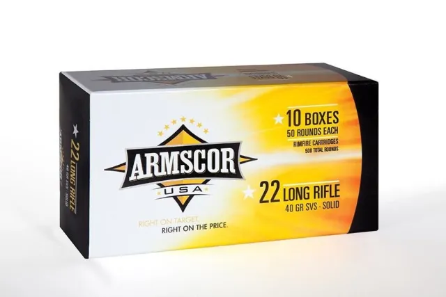 Armscor 50012PH .22LR 40 Grain SVSP Rimfire Ammo 5000rd Case