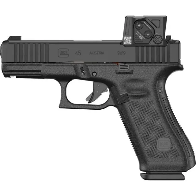 Glock G45 Gen6 DC8 ACRO Cut 9mm Luger 4.02 In 17-Round nDLC Black