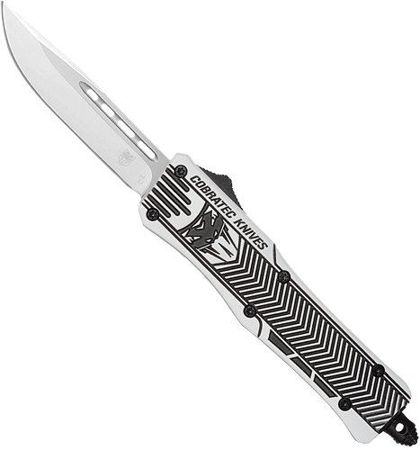 Buy Cobratec CTK1 OTF Knife MAWGBCTK1MDNS Arctic White 3" D2 Blade online