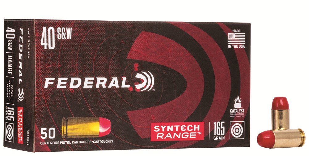 Federal AE40SJ1 40 S&W 165 Grain Total Synthetic Jacket 50 Rounds - Federal Premium Ammunition - 40 S&W