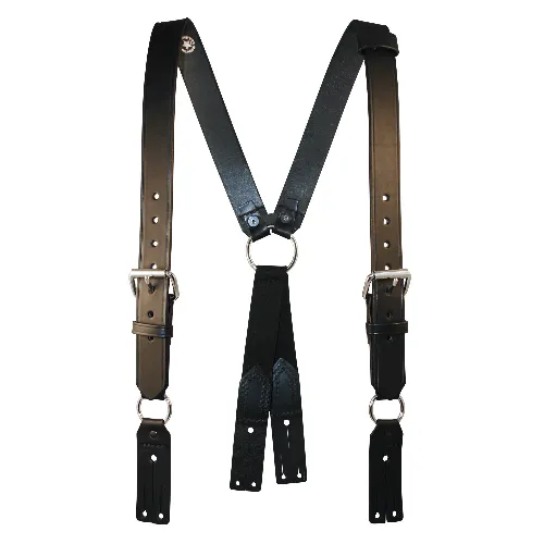 Boston Leather Firefighter's Suspenders Button Attachment