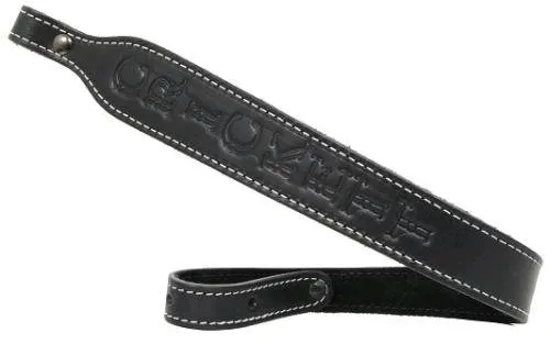 Crickett KSA800 Rifle Sling Black Leather 23"x1.75" Embossed - Keystone Sporting Arms